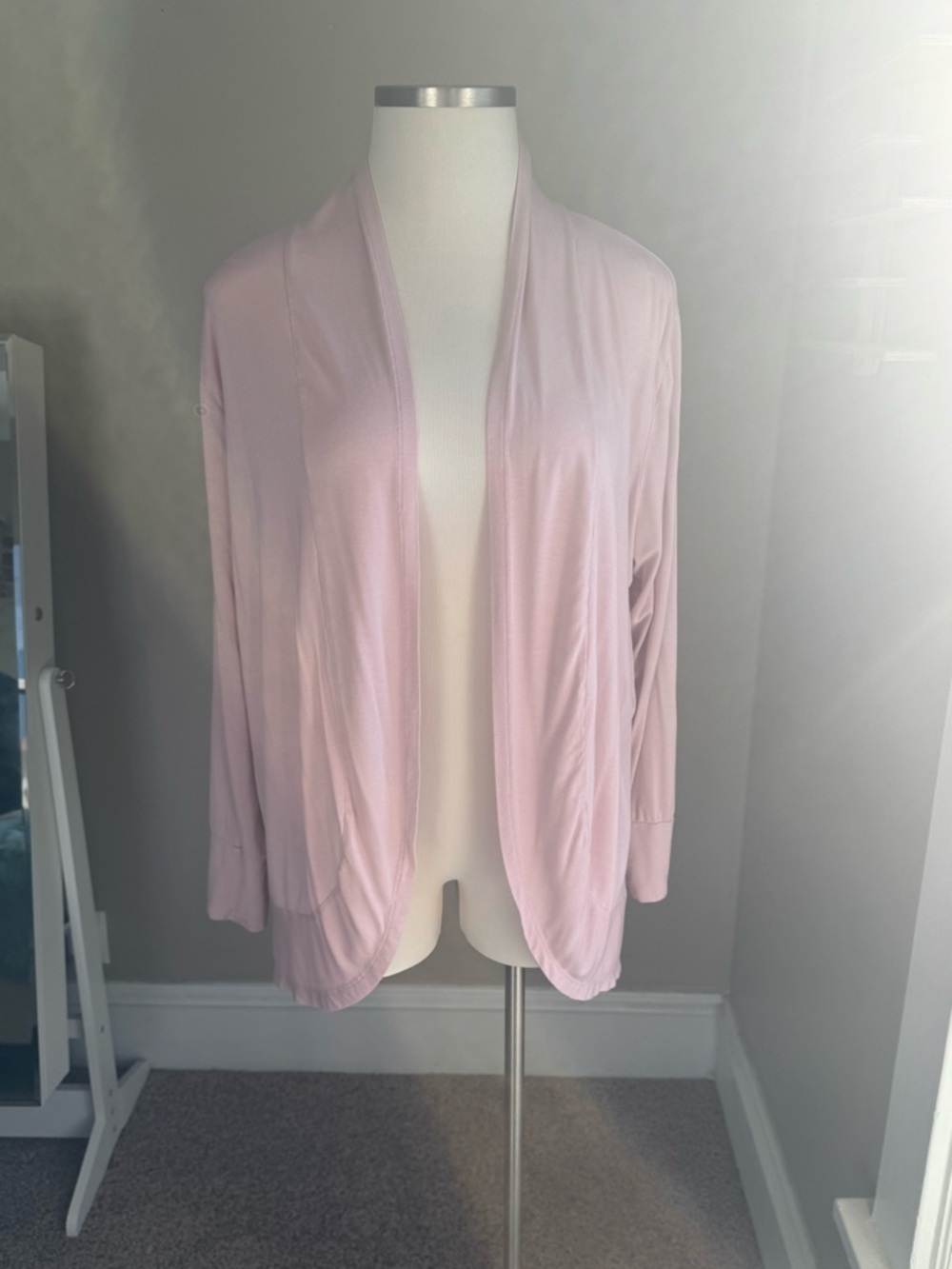 Maurices Light Pink Open-Front Women’s Cardigan Sweater - Picture 3 of 9